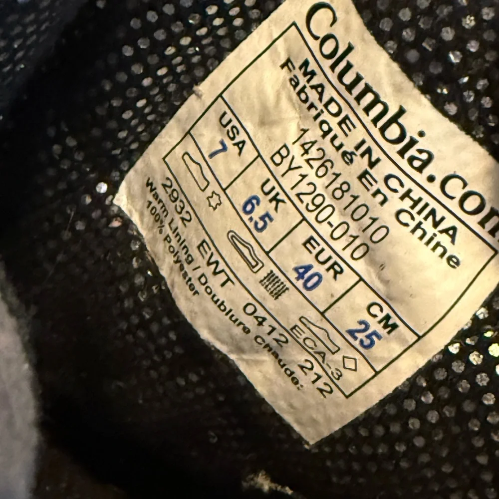 Columbia Black and Gray Snow Boots‎